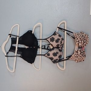 Set of 3 Pink Victoria's Secret Bra bundle